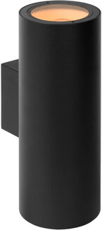 Lucide VOLANTIS - Wandspot / Wandlamp Binnen/Buiten - 2xE27 - IP54 - Zwart