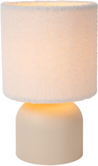 Lucide WOOLLY - Tafellamp - Ø 16 cm - 1xE14 - Beige