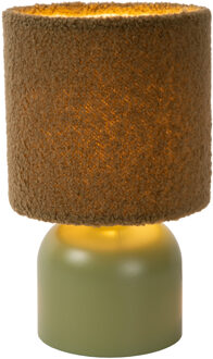Lucide WOOLLY - Tafellamp - Ø 16 cm - 1xE14 - Groen