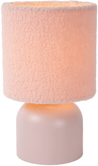 Lucide WOOLLY - Tafellamp - Ø 16 cm - 1xE14 - Roze