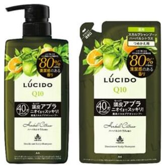 Lucido Q10 Medicated Scalp Deo Shampoo Herbal Citrus 450ml