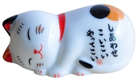 Lucky Cat Eetstokjes Houder Japanse Keramische Eetstokjes Zorg Keramische Lucky Cat Home Hotel Keramiek Leuke A4