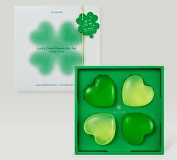 Lucky Clover Shower Bar Set 4 pcs