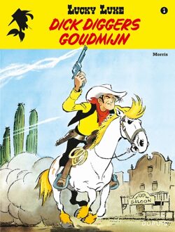 Lucky luke (relook) 01. dick diggers goudmijn