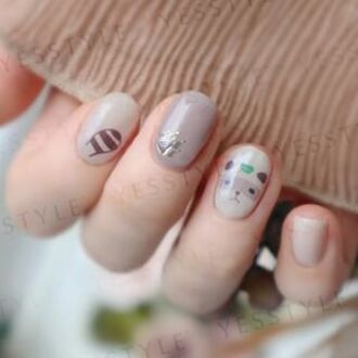 Lucky Raccoon Nails Art Stickers 24 pcs