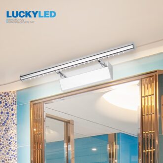 Luckyled Blaker Badkamer Verlichting Spiegels Licht 3W 5W 7W 90-260 V Rvs Moderne Led wandlamp Verlichting Waterdicht 3W 25CM / warm wit (2700-3500K)