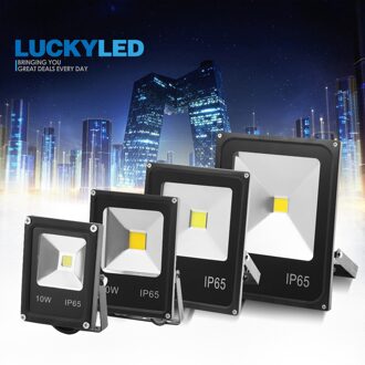 Luckyled Led Spotlight Outdoor 50W 30W 20W 10W Led Overstroming Licht 220V 240V Waterdichte ip65 Led Reflector Projector Schijnwerpers warm wit / 30W
