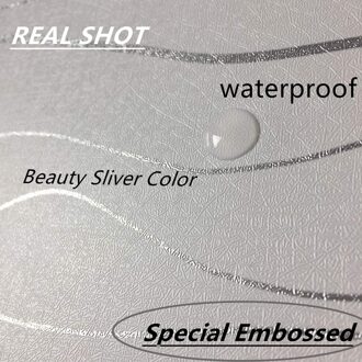 Luckyyj Schil En Stok Behang Vinyl Zelfklevende Film Verwijderbare Zilveren Streep Contact Papier Plank Lade Liner Wandbekleding 45x100cm