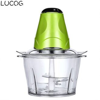 LUCOG 007 Automatische Elektrische Vleesmolen voor Keuken multifunctionele Keukenmachine Huishoudelijke Spice Vis Vlees Chopper 2L