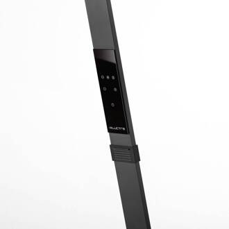 LUCTRA® Flex Design vloerlamp LED - dimbaar - oplaadbare batterij - 25 uur runtime - draagbaar - zwart aluminium