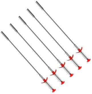 Luda Flexibele Grabber Pickup Tool-Intrekbare Klauw Retriever Stok Met 5 Pack Lengte Van 24Inch, voor Om Ontstoppen Haar Van Drains