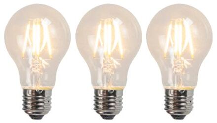 LUEDD Filament LED lamp A60 4W 2700K helder set van 3