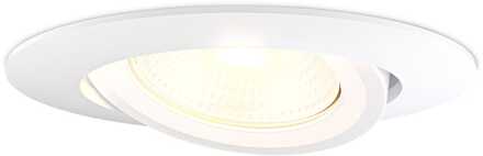 Lugo LED Inbouwspot - Wit - Dimbaar - 5 Watt 450 Lumen - 2700K Warm Wit Licht - Kantelbaar - IP65 - Voor Binnen & Buiten