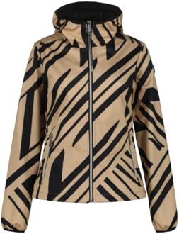 Luhta Ahvionsaari Soft Shell Jas Dames 2XL/44 Bruin dessin