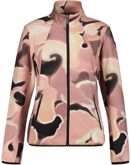 Luhta Auttoinen Fleece Vest Dames L/40 Rood dessin