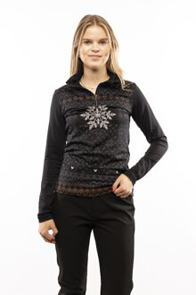 Luhta Hangist Ski Pully Dames S/36 Zwart dessin