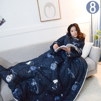 Lui Quilt Met Mouwen Warm Thicken Deken Multifunctionele Soft Voor Thuis Winter Dutje Qjs Winkel 08