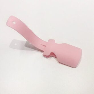 Lui Schoen Helper Portable Behandeld Schoenlepel Schoen Lifting Helper roze