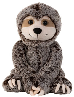 Luiaard knuffel van zachte pluche - 35 cm zittend/60 cm staand