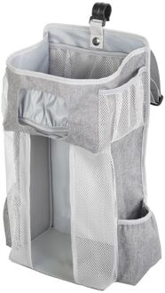Luier Stacker Organizer Opknoping Opbergzakken Voor Wieg Of Muur Baby Douche licht grijs