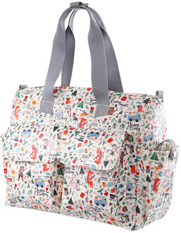 Luier Tas Mode Multi-Functionele Handtas Waterdicht Single-Schoudertas Verpleging Winkelen Draagbare Mother 'S Tas Fox