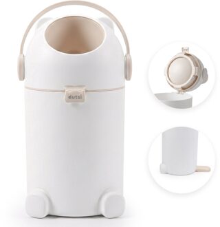 Luieremmer PLUS – 100% Geurvrij & Extra Stabiel – 10L inhoud - Incl. 40 Zakjes - Beige/Taupe