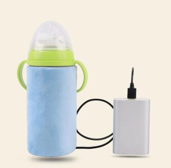Luiertas baby fles USB warmer bag weer Blauw