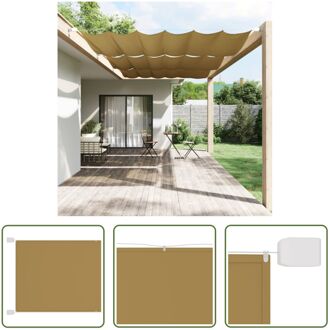 Luifel verticaal 200x270 cm oxford stof beige - Parasol