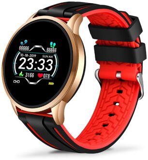 Luik Slimme Horloge Mannen Hartslag Bloeddruk Informatie Herinnering Sport Waterdicht Smart Horloge Voor Android Ios Telefoon roos schelp rood