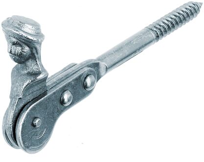 Luikvastzetter Herderkopje + Houtschroefdraad Blauw Verzinkt ⌀10x126,5mm