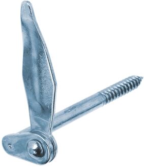 Luikvastzetter Marseillais Met Houtschroefdraad Blauw Verzinkt 130mm