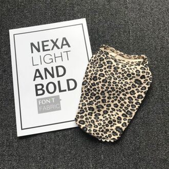 Luipaard Chihuahua Katoenen T-shirt Hond Kleding voor Kleine Honden Kleding Yorkshire Cool Ronde Kraag Trui Pug Kostuum S-2XL