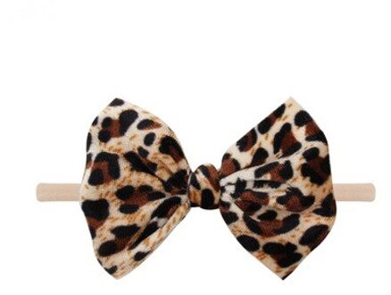 Luipaard Fluwelen Hoofdband 5 "Haarelastiekjes Afdrukken -Verkoop Trendy Diy Haar Accessoires Voor Meisjes Headwrap Elastische haarband 1