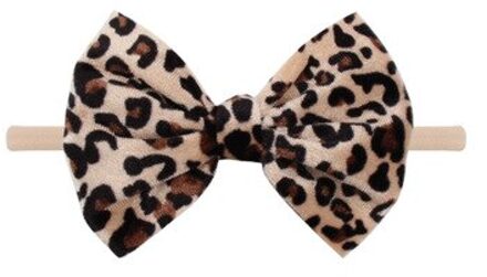 Luipaard Fluwelen Hoofdband 5 "Haarelastiekjes Afdrukken -Verkoop Trendy Diy Haar Accessoires Voor Meisjes Headwrap Elastische haarband 2