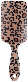 Luipaard Print Luchtkussen Haar Kam Massage Vierkante Plastic Styling Borstel Salon Thuis Kappers Styling Tool