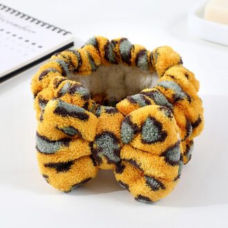 Luipaard Strik Gezicht Wassen Haarband Leuke Elastische Make Haarband Dames Haaraccessoires 03