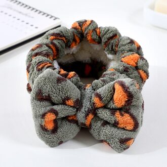 Luipaard Strik Gezicht Wassen Haarband Leuke Elastische Make Haarband Dames Haaraccessoires 05