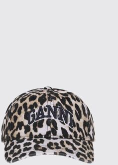 Luipaardprint Honkbalpet Bruin