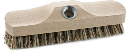 Luiwagen schrobborstel/schrobber van hout 22 cm