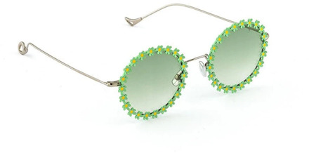 Lulu 1/20-31 Sunglasses Eyepetizer , Green , Dames - 49 MM