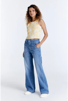 Lulu wide leg jeans light blue - maat 32-34 Veelkleurig