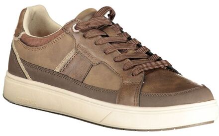 Lumberjack Leren Veterschoenen Casual Sneakers Bruin