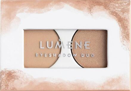 Lumene Oogschaduw Lumene Bright Eyes Eyeshadow Duo 01 Weightless Beige 3 g