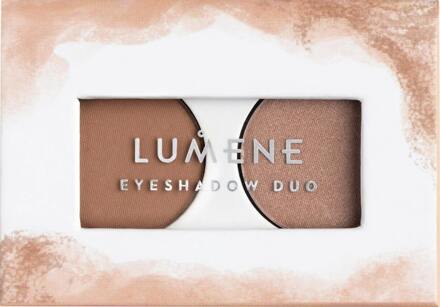 Lumene Oogschaduw Lumene Bright Eyes Eyeshadow Duo 02 Earthy Nudes 3 g