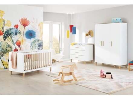 Lumi kinderkamer 3-deurs breed Wit