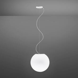 Lumi Sfera glazen hanglamp, Ø 35 cm wit