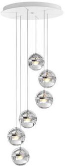 Lumina Limbus Chandelier - Transparant - Alu