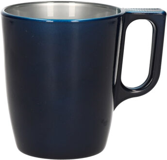 LUMINARC Koffie kopjes/bekers donkerblauw 250 ml