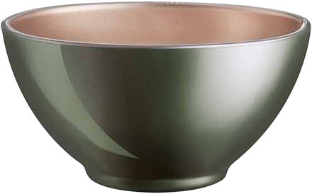 LUMINARC Kommetjes - D13 x 6 cm - donkergroen - soepkommen/schaaltjes voor dessert/ontbijt - glas