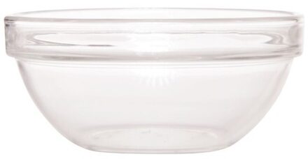 LUMINARC Salade schaal/slakom van glas - Dia 20 cm - Glazen serveer schalen en kommen - Saladeschalen Transparant